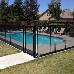 Clôture de piscine temporaire en aluminium, fine, amovible, rétractable, avec lames en maille, <span class=keywords><strong>pour</strong></span> la sécurité de la natation - Product Image 6