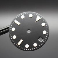 Pièces de montres pour hommes, cadran personnalisé de 28,5 mm, luminescence verte C3, compatible avec les mouvements Seiko NH35a, ETA 2824, Miyota 8215