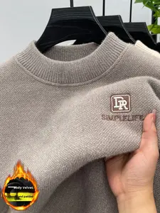 Maglione da Uomo Primavera-Autunno 2025, Collo Tondo, Vestibilità Ampia, Alta Qualità, Consegna Rapida, Pullover Lavorato a <span class=keywords><strong>Maglia</strong></span> <span class=keywords><strong>per</strong></span> Adolescenti - Product Image 3