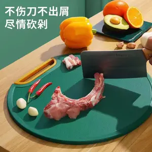 Kitchen Cutting Board PE Fruits Vegetables Chopping Board Non-Slip Mildew-proof Plastic Round Cutting Mat Kitchen Accessories