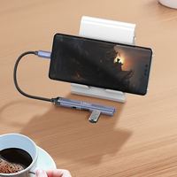 LDNIO DS-34 Docking Station Tipe-C 4 in 1 ke Adaptor HUB USB-C Tipe-C ke USB3.0*1+USB2.0*2+Tipe-C*1 Mac Book Pc Usb Hub