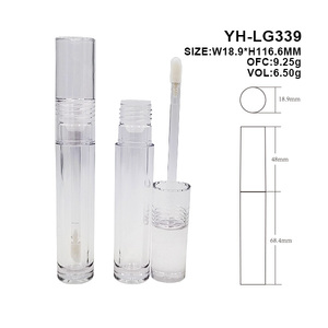 Tube à lèvres transparent vide, en plastique, pour gloss ou huile à lèvres, avec logo personnalisé, emballage cosmétique pour gloss à lèvres. - Product Image 2