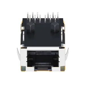 L829-1J1T-43-F 10/100/1000 Base-t. Perfil bajo RJ 45 Modular Jack RJ45 hembra conector de Ethernet