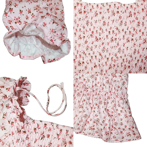 High Quality Summer Square Collar Lantern Sleeve Floral <strong>Dress</strong> <strong>Mother</strong> <strong>and</strong> <strong>Daughter</strong> <strong>Matching</strong> Outfits - Product Image 3