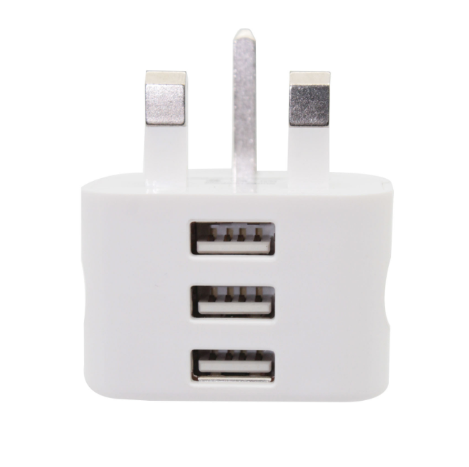 Chargeur rapide blanc 3 US