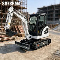 Mini-excavatrice sur chenilles 3M avec unité hydraulique pour la construction résidentielle et les petits chantiers de travaux publics