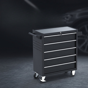 Chariot d'atelier transfrontalier à cinq niveaux, épaissi, pour outils et pièces, avec rangement mobile pour quincaillerie - Product Image 5