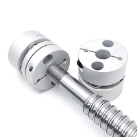 Alésage 5mm 8mm 10mm 19mm Vis et moteur Accouplement à diaphragme en alliage d'aluminium élastique coupleur laminé à simple et double diaphragme