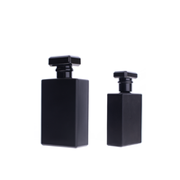 Flacon carré en verre fileté personnalisé de 30 ml pour Cologne et parfum, avec boîte d'emballage assortie, logo et couleur personnalisés