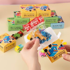 Bloques de Construcción de Autos, Juguete de Bloques de Vehículos en Caja Ciega para Niños de 4 a 6 Años, Juego Educativo de Ensamblaje, Unisex, Plástico ABS - Product Image 3