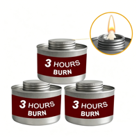 Combustible en gel pour réchaud de table, personnalisé, écologique, avec couvercle hermétique, pour le maintien au chaud des aliments en restaurant