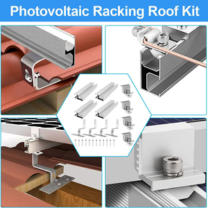 Wholesale Solar Bracket Solar Rails Bipv Waterproof Solar Rail Aluminium Solar Mounting Rail for Solar Panel - Product Image 5