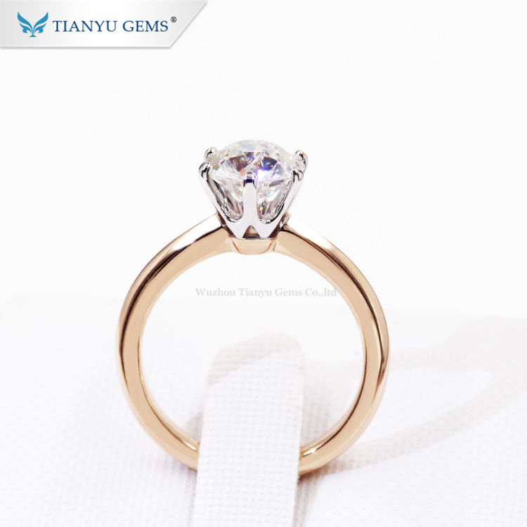 แหวนเพชรโมอิส1.5ct 14K