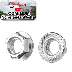 Stainless Steel Serrated Hex Flange Nut DIN6923 Spot Goods: Premium Quality Nut Solution for Various Industries
