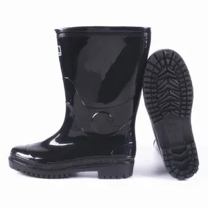 Sepatu Bot Hujan PVC Tabung Tinggi dan Rendah Kustom Pabrik Sepatu Bot Hujan Matte Halus Berbagai Industri Konstruksi