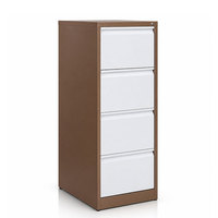 Armoire de classement en acier à 4 tiroirs, armoire de classement verticale en métal pour bureau, verrouillable, pour le rangement de documents A4, légaux et de format lettre