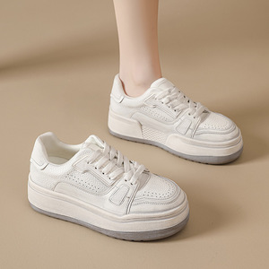 Thick-soled White Sneakers, Casual Loafers, 2026 New Style, Korean Version, Versatile <b>for</b> All Occasions, Sporty and Casual Shoes - Product Image 4