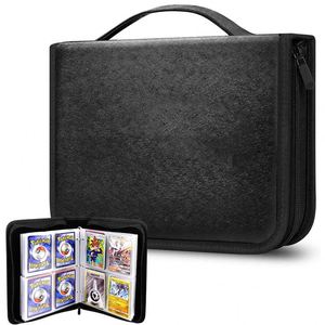 Nuevo Libro Portátil para Tarjetas de Juego con 4 Compartimentos, para más de 400 Tarjetas de Visita, Tarjetas de Pokémon, Libro de Almacenamiento - Product Image 1