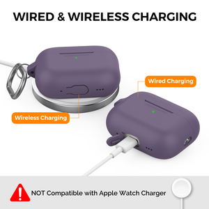 Airpod Pro 2 kılıf için AHASTYLE 2022, yumuşak silikon cilt kapak şok emici koruyucu kılıf Apple AirPods Pro 2nd - Product Image 3