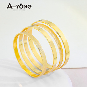 Stokta Ayong takı pirinç 4 adet bilezik takılar toptan altın manşet bilezik kadınlar için <span class=keywords><strong>set</strong></span> - Product Image 2