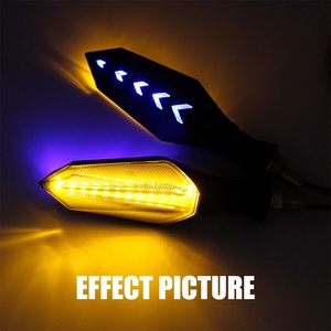 Eurs đèn báo rẽ Xe Máy <span class=keywords><strong>Led</strong></span> thông dụng Đèn chớp đuôi 12SMD 12V 3W Đèn chớp dòng nước chảy IP68 màu xanh vàng không thấm nước - Product Image 6