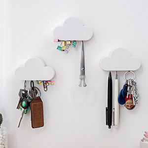 Nuage nouveauté mignon décorations <span class=keywords><strong>pour</strong></span> la maison fort magnétique en acier inoxydable porte-<span class=keywords><strong>clés</strong></span> facile à installer en plastique <span class=keywords><strong>support</strong></span> <span class=keywords><strong>mural</strong></span> <span class=keywords><strong>pour</strong></span> sac à outils - Product Image 2