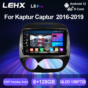 LEHX 8 cœurs Android 12 Radio portable 2 Din WiFi <span class=keywords><strong>Renault</strong></span> Captur 2018-2019 Lecteur vidéo CarPlay 4G GPS Écran QLED Tableau de bord RGB - Product Image 2