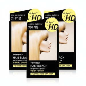 Tonymoly ad alta densità Kit di candeggina per capelli 3 pz crema di schiuma verde polvere ingrediente a base di erbe ad alta permanente tinture per capelli per uso salone - Product Image 1