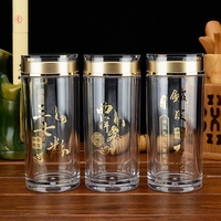 Grand pot de conservation en verre transparent hermétique avec couvercle à vis sécurisé pour la cuisine, le garde-manger et l'organisation des aliments