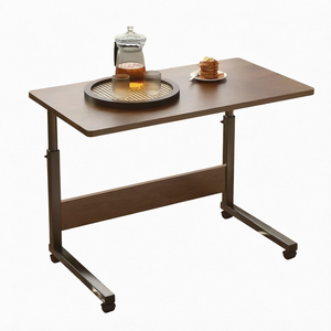 Équipé de roulettes <span class=keywords><strong>pour</strong></span> une hauteur réglable, table pliante <span class=keywords><strong>pour</strong></span> ordinateur portable, table d'appoint <span class=keywords><strong>pour</strong></span> canapé - Product Image 1