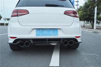 Diffuseur de pare-chocs arrière en fibre de carbone pour Volkswagen VW GOLF 7 VII MK7 R R-LINE 2014 - 2017