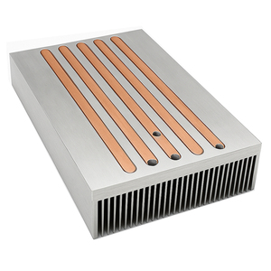 Aio Water Cooling Plate With Brazed Copper Heat Pipes Tubes Igbt Heat Sink Industrial Heat Transfer Copper Module Liquid <strong>Cooler</strong>