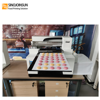 Imprimante alimentaire A3+ pour macarons, gâteaux, papier sucré, impression avec double encre comestible 4 couleurs, prix bas et certificats