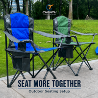 Chaise de pêche pliante portable d'extérieur, tabouret de camping pour barbecue, chaise de plage légère avec dossier pour loisirs