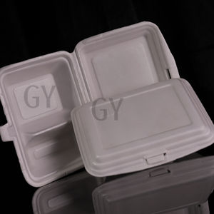 Boîtes alimentaires Boîte à grille plate Boîte à trois compartiments Boîte rectangulaire Boîte de petit déjeuner Boîte de restauration rapide Récipients alimentaires en mousse jetables - Product Image 1