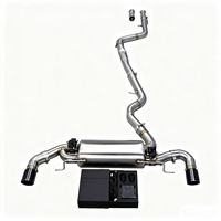 Système d'échappement Catback haute performance en acier inoxydable poli miroir pour BMW Série 2 F22 DZ M230i, tuyau d'échappement intermédiaire électrique