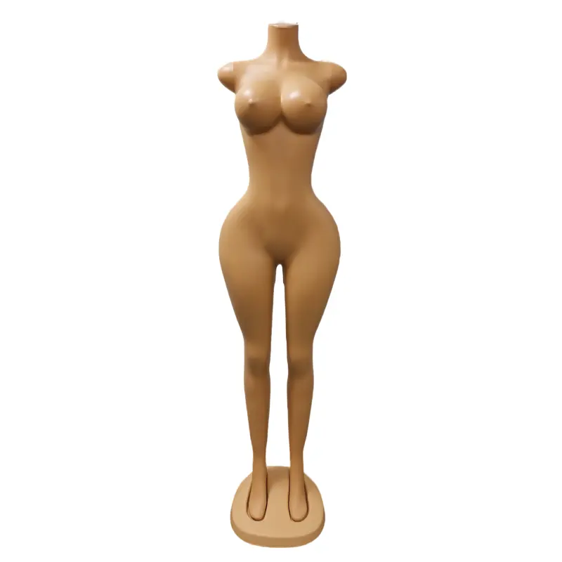 Maniquí femenino de cuerpo completo de estilo brasileño sexy al por mayor, maniquí femenino de plástico PE de talla grande, pechos grandes, caderas grandes, maniquí de mujer de cintura fina