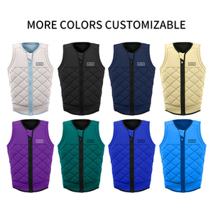 Gilet de protection en néoprène pour adulte, léger, avec fermeture éclair intégrale, en mousse PVC, pour sports nautiques, surf, PWC, <span class=keywords><strong>jet</strong></span> <span class=keywords><strong>ski</strong></span> - Product Image 3