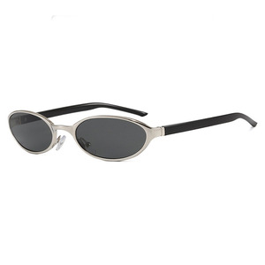 Gafas de Sol Futuristas 2026, Nuevo Producto, Monturas Ovaladas Modernas para Hombre y Mujer, Patillas Metálicas, Protección UV400, Diseño Y2K, Unisex - Product Image 1