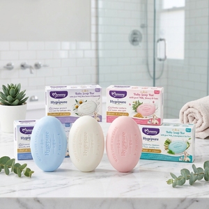 Savon pour bébé Momeasy 100g au <span class=keywords><strong>lait</strong></span> de chèvre et aux extraits de plantes, savon pour bébé hydratant et nourrissant au <span class=keywords><strong>lait</strong></span> de chèvre, savon pour bébé naturel doux parfumé - Product Image 4