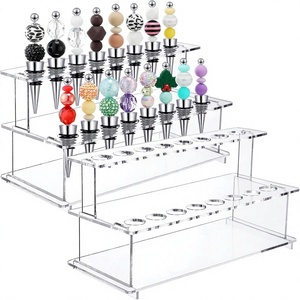 Rak Penyimpanan Penutup Botol Anggur Akrilik, Rak Penyimpanan Penutup Botol untuk Stan Kerajinan, Meja Bar, Dekorasi Lemari Anggur Rumah, Etalase - Product Image 1