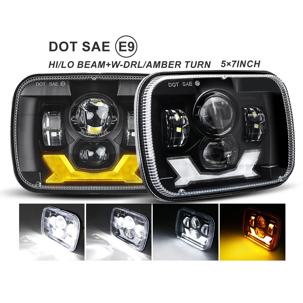 السوبر مشرق عالية الطاقة عيون الملاك DRL CE وافق Dot شاحنة جرار الملحقات مربع 4x6 بوصة الصمام العلوي 12v 24v