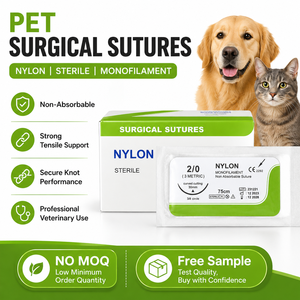 Hilo Quirúrgico <span class=keywords><strong>de</strong></span> Nailon <span class=keywords><strong>de</strong></span> Alta Resistencia a la Tensión, Superficie Lisa, No Absorbible, para Cuidado Animal - Product Image 1
