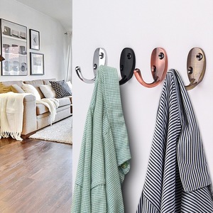 Ganchos de pared de aleación de zinc, resistentes, individuales, para colgar ropa en puertas, armarios o paredes, estilo nórdico. - Product Image 3