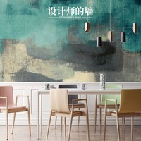 Tela Decorativa para Pared de TV de Estilo Francés de Alta Gama, Acabado en Relieve, Textura Aterciopelada, Diseño de Grafiti Famoso en Internet