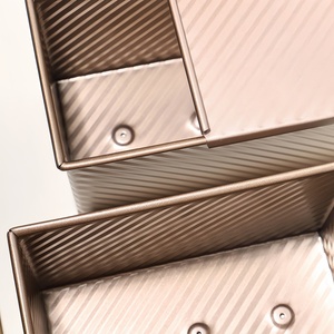 Stampi per pane con coperchio in acciaio al carbonio antiaderente, teglie per toast e pane fatto in casa, ideali per sandwich e pane a lievitazione naturale - Product Image 3