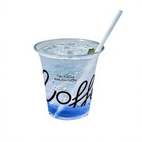 Shirongpack Gobelet à café jetable transparent en PET à paroi simple de 16 oz avec couvercle, revêtement UV, diamètre 98 mm, impression de logo prise en charge