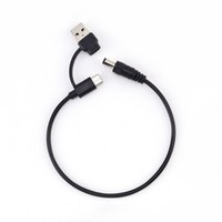 Cable de Carga Rápida USB-A/C DC 5V de 3.3 pies con Conductor de Cobre Puro, Cable de Alimentación para Ventilador, Luz LED, Router, Impresora, Enchufe de 3.5mm 5.5mm