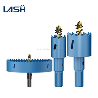 Foret de centrage bimétallique Lansheng modèle LS00039 40 mm grande taille, tige de 10 mm, pour perceuses à main de table, utilisation multi-matériaux, fabriqué en Chine