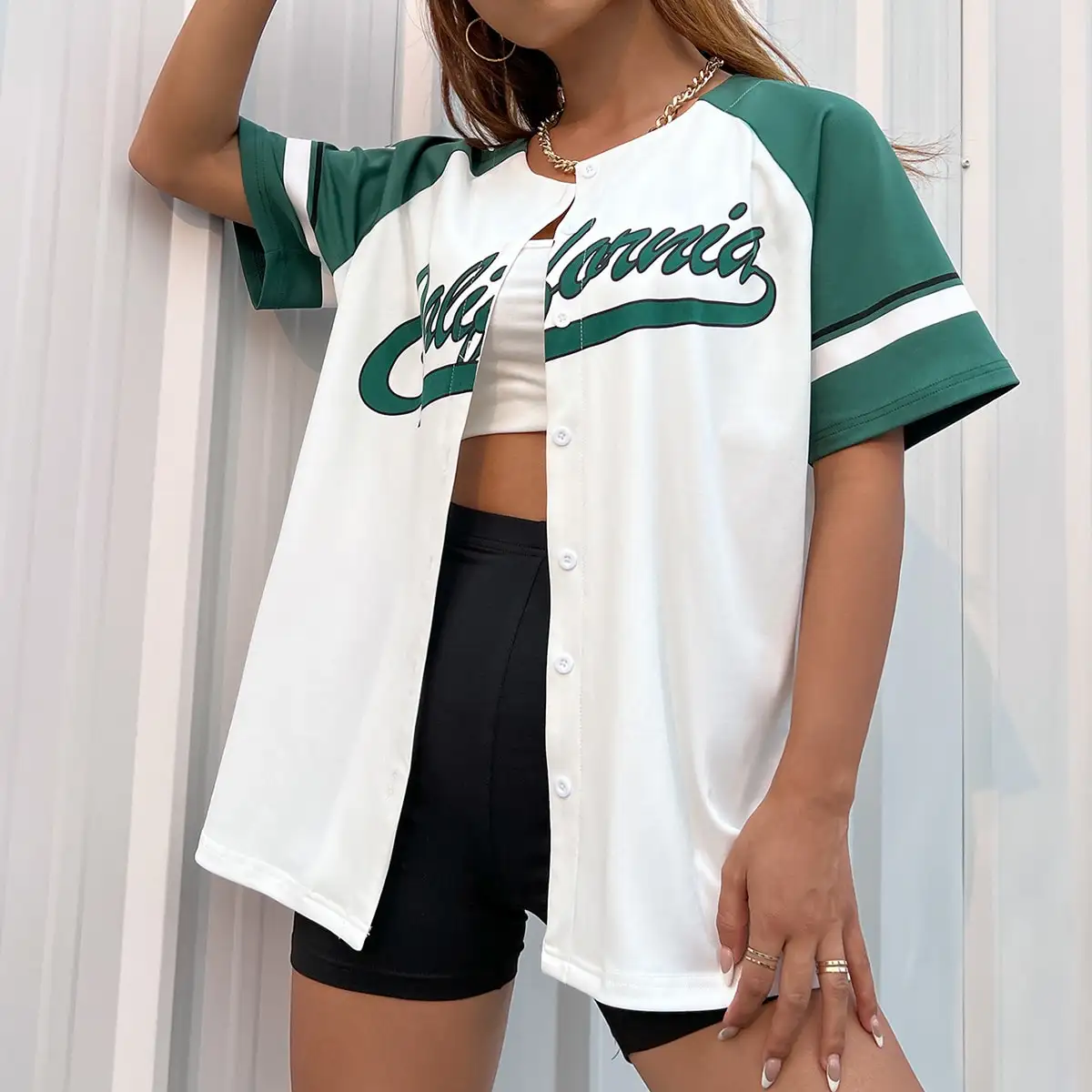 Camiseta de béisbol personalizada cosida, camisetas de béisbol personalizadas, uniforme deportivo sexy para niñas, camiseta gráfica para mujeres